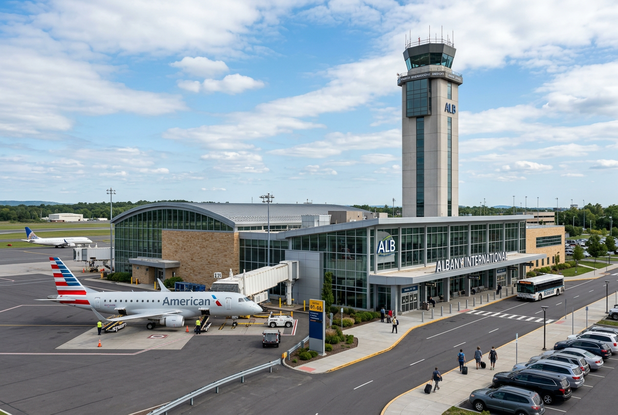 Albany International airport transfer from Burlington VT