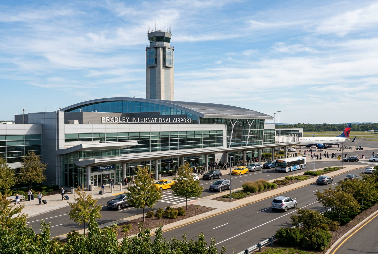 Bradley International airport transfer from Burlington VT
