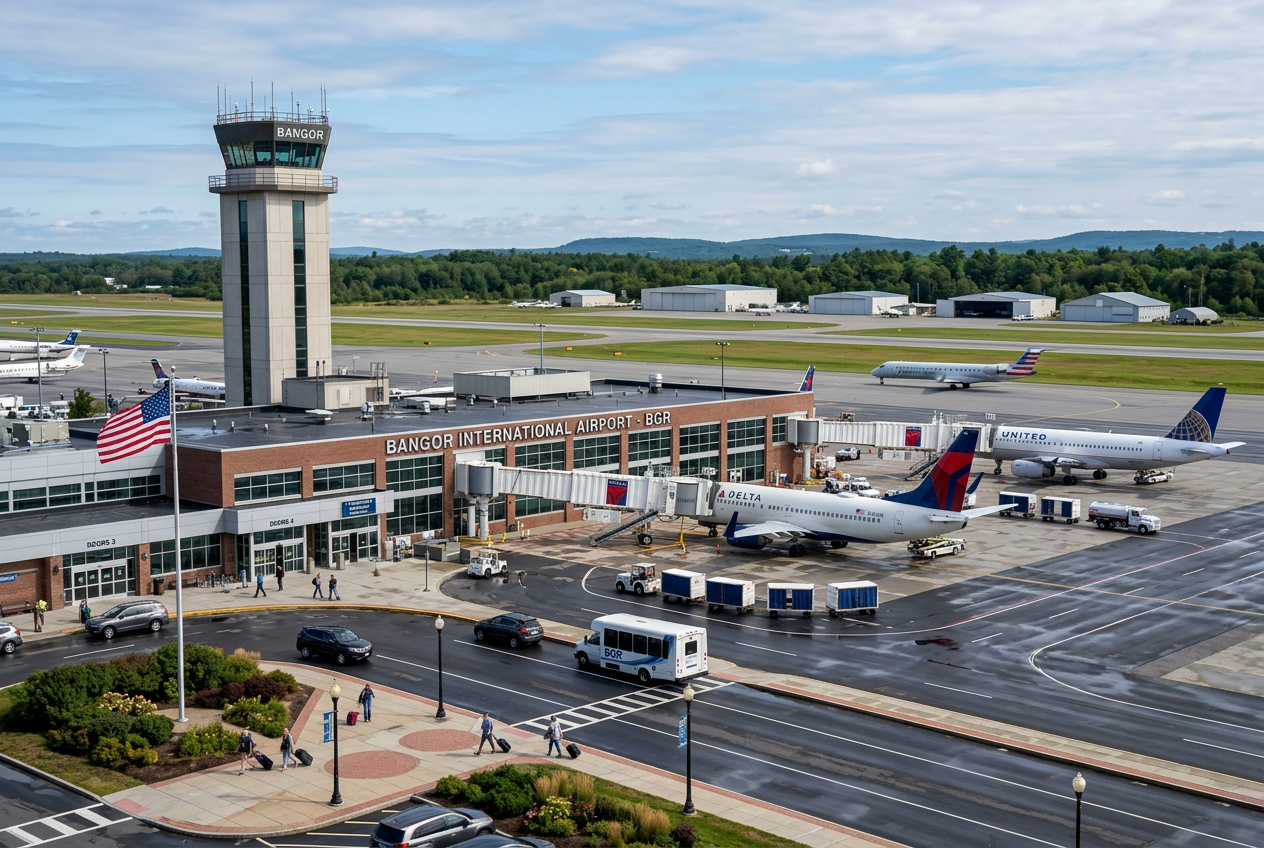 Bangor International Airport airport transfer from Burlington VT