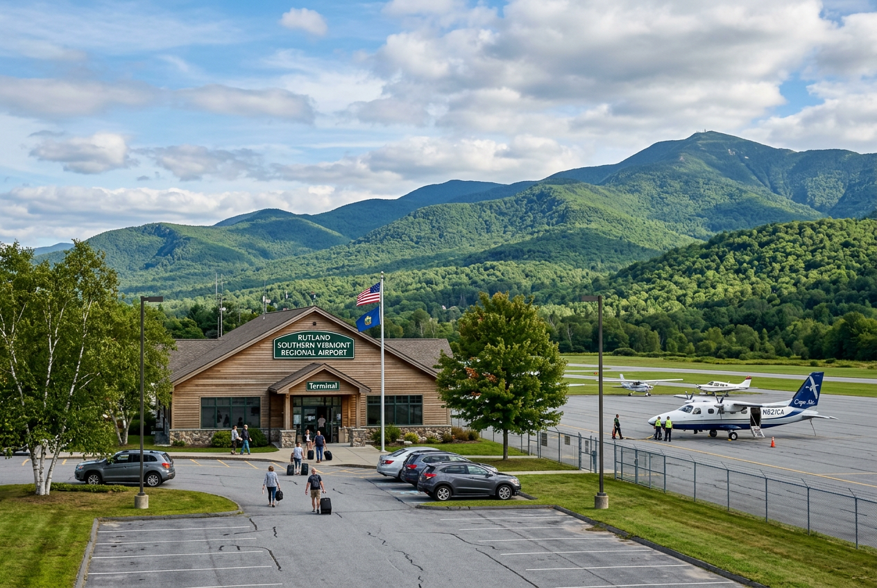 Rutland Southern Vermont Regional airport transfer from Burlington VT